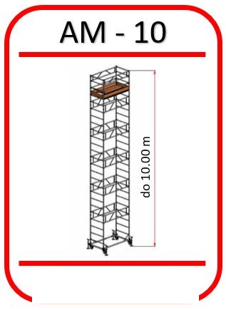 Ilustracija premičnega odra AM-10 EN